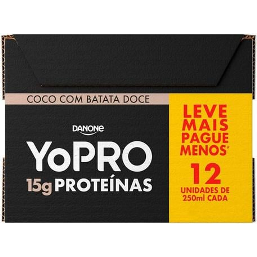 YoPRO Bebida Láctea UHT Chocolate 15g de proteínas 250ml - 12 unidades