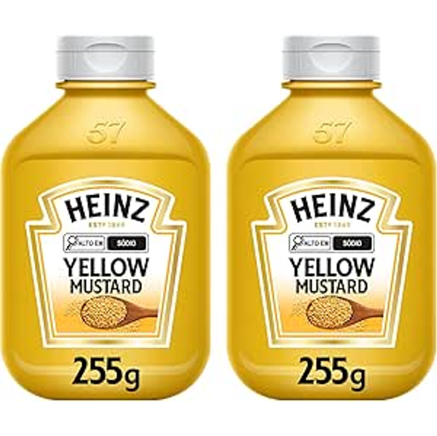 Heinz Pack Mostarda Tradicional, 255g - 2 Unidades