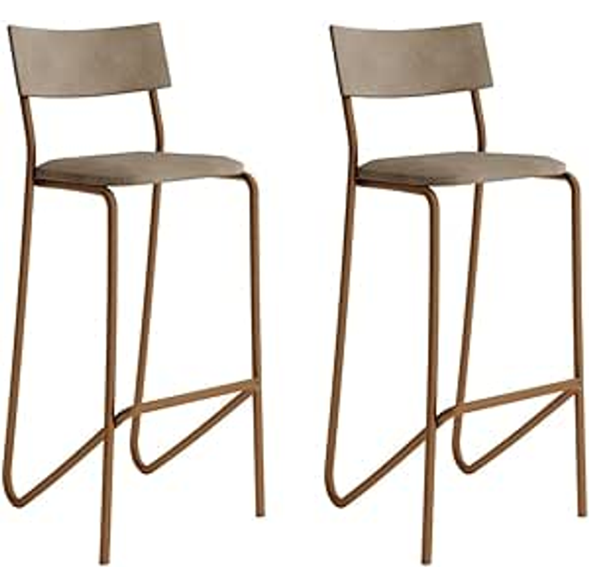 Kit 2 Banquetas Altas Cozinha Balcão 1747 Carraro Rose