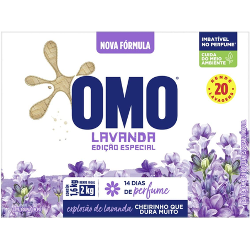 Omo Sabão Em Pó Omo Lavanda Edição Especial 1.6kg