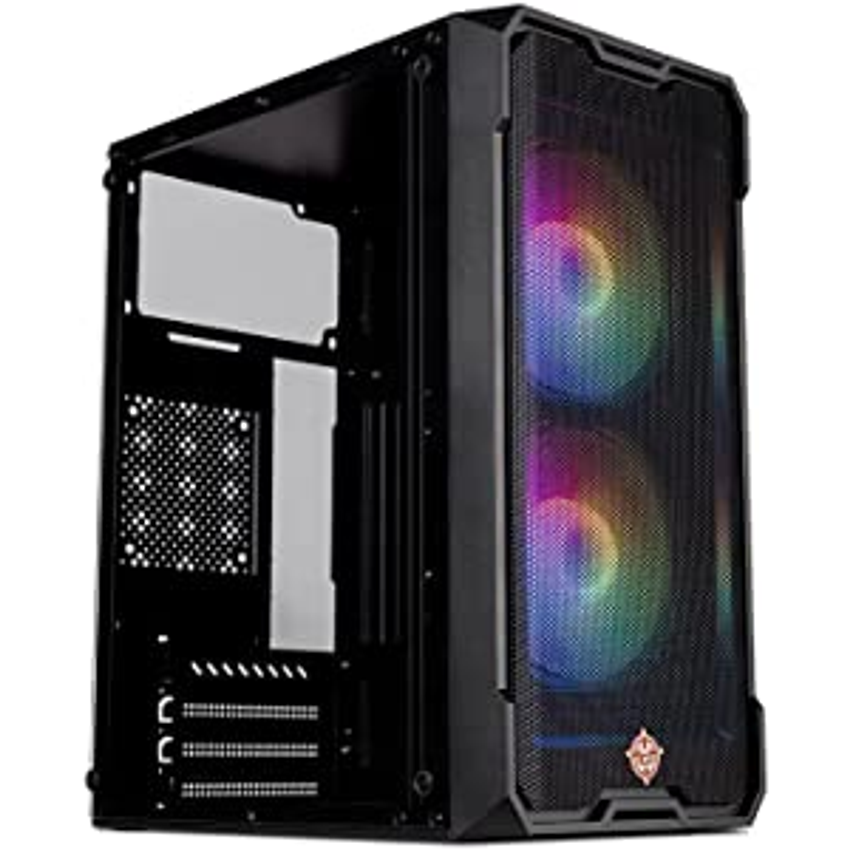 Gabinete Gamer TGT Jester, Mid-Tower, Lateral de Vidro, Com 2 Fans, Preto, TGT-JSR-BKGF01