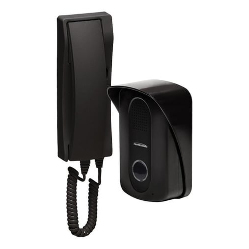 Porteiro Eletrônico Interfone Residencial Protection Pt-270 Cor Preto/preto 127/220v