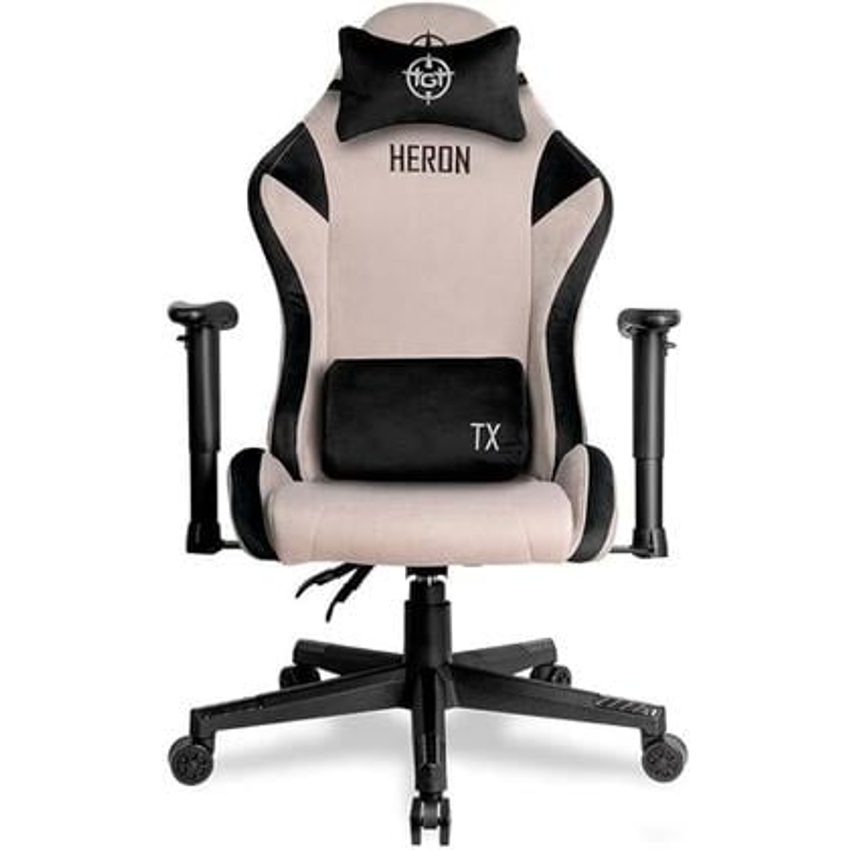 Cadeira Gamer TGT Heron TX Tecido, Preto e Cinza, TGT-HRTX-FB01