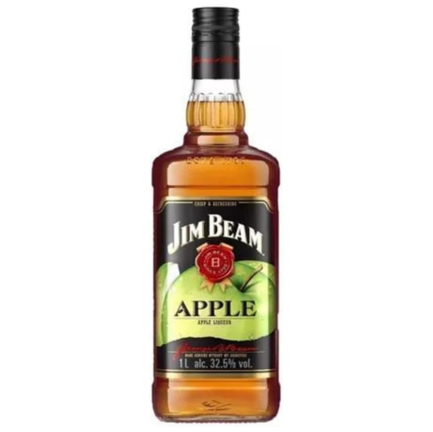 Whiskey Bourbon Americano Jim Beam Apple 1 Litro Abv 32,5%