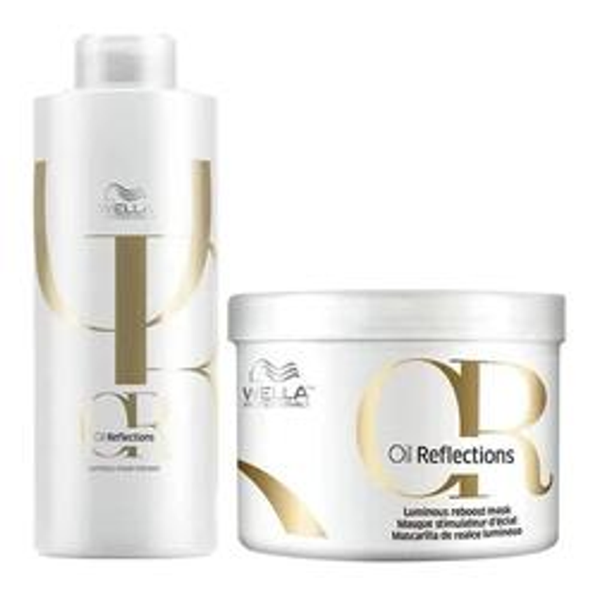 Kit Wella Oil Reflections - Sh 1l + Másc 500 Ml