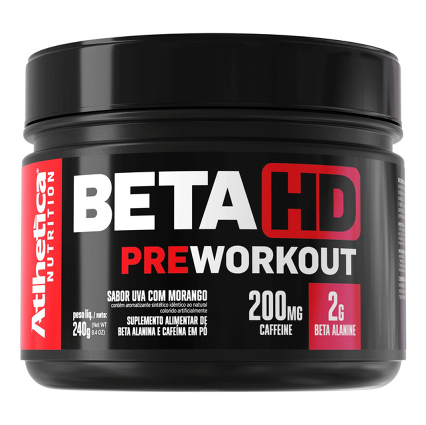 Beta Hd Pre Workout Uva Com Morango 240g