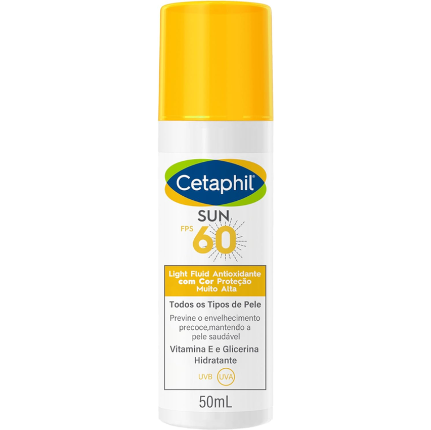 Cetaphil Sun Fps 60 Protetor Solar Facial Antioxidante Sem Cor 50ml