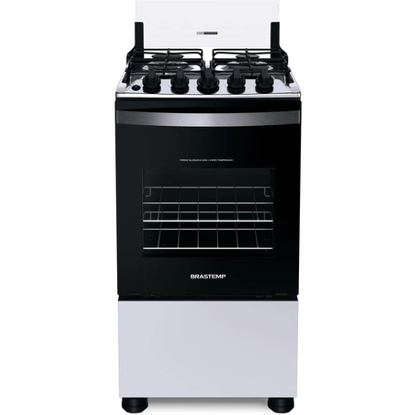 Fogão 4 Bocas Acendimento Automático Bfo4nbb Brastemp Cor Branco