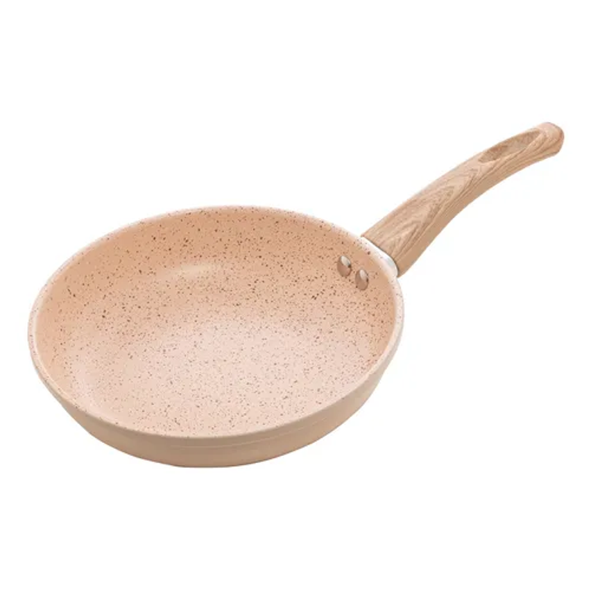 Frigideira Indução Revestimento Cerâmico Bege 24cm Lyor