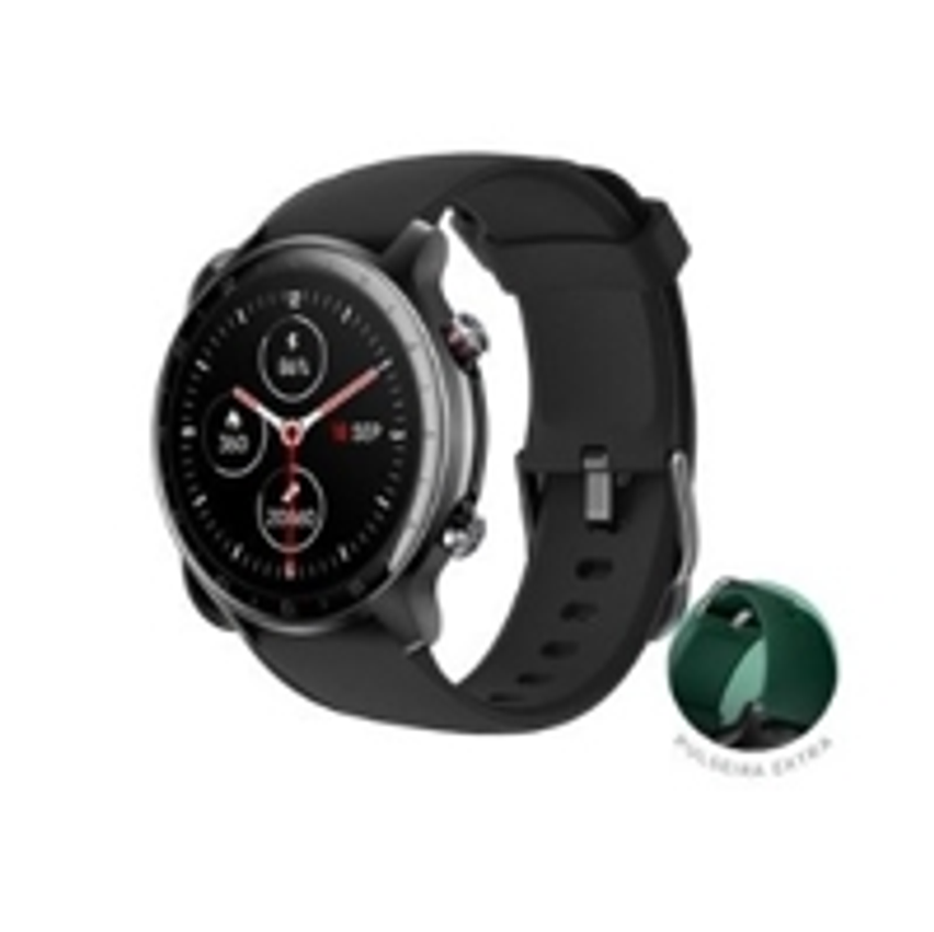 SmartWatch Husky Sports 700 GPS, Preto, Pulseira Extra Verde Escuro, Com GPS - HSPH001