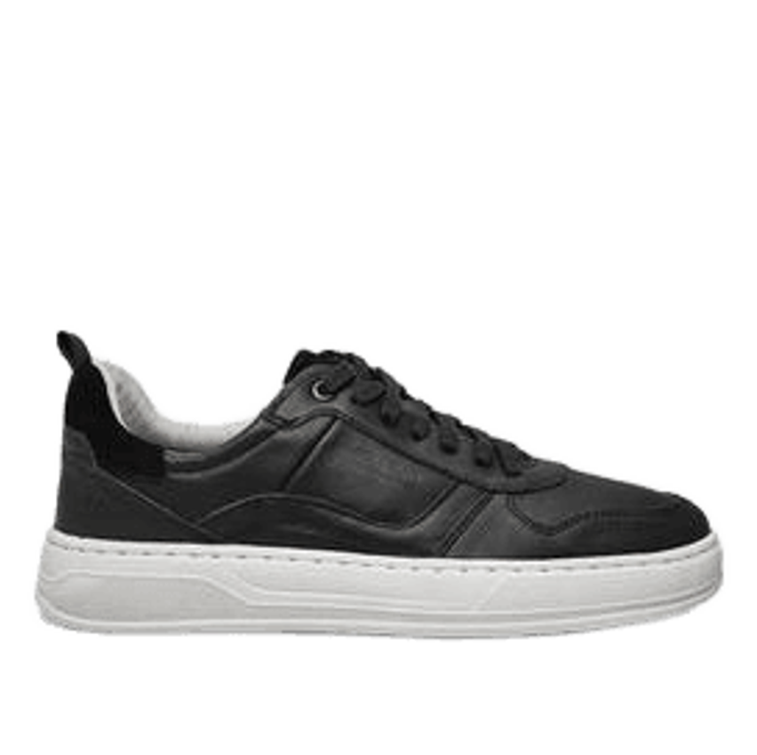 Tênis Couro Democrata Denim Casual Masculino - Preto