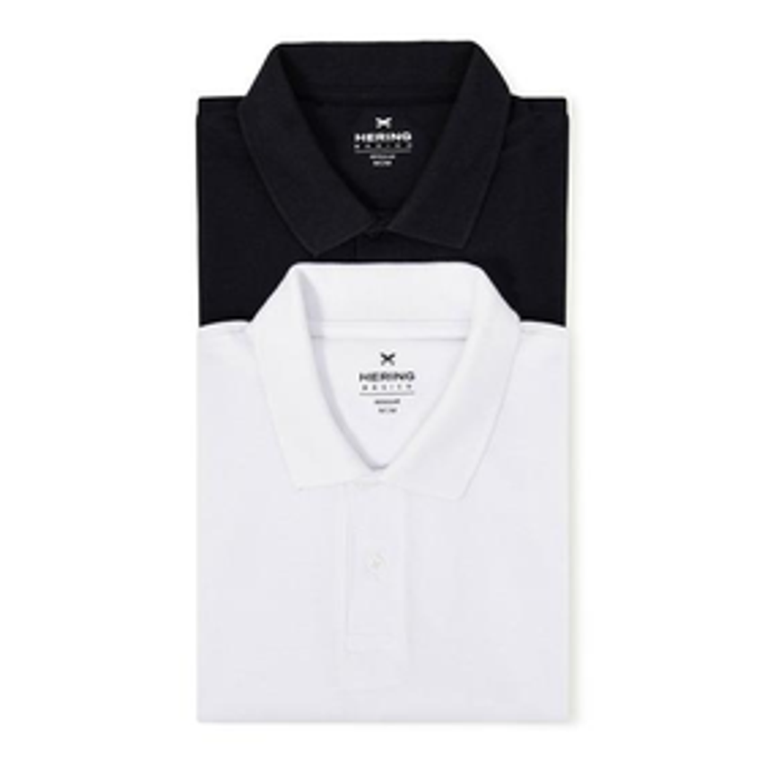 Kit Com 2 Camisas Polo Básicas Masculinas Em Piquet