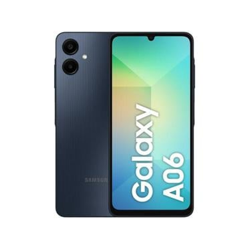 Smartphone Samsung Galaxy A06 128GB 4GB RAM Azul Escuro 6,7" Câm. Dupla + Selfie 8MP