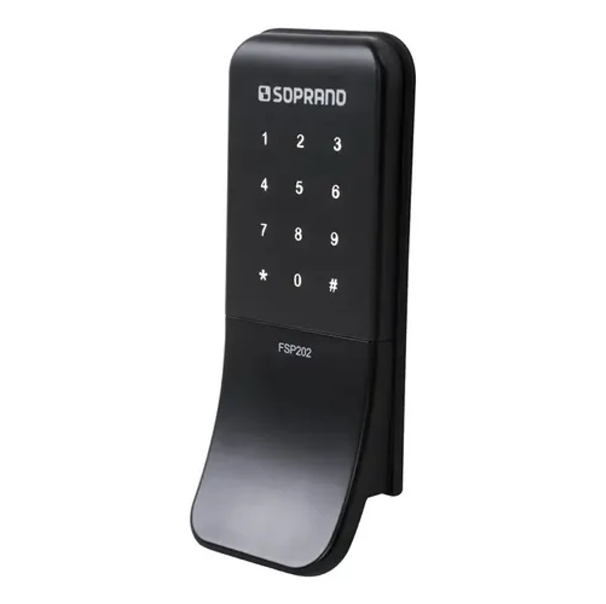Fechadura Digital De Sobrepor Fsp202 Preto - Soprano