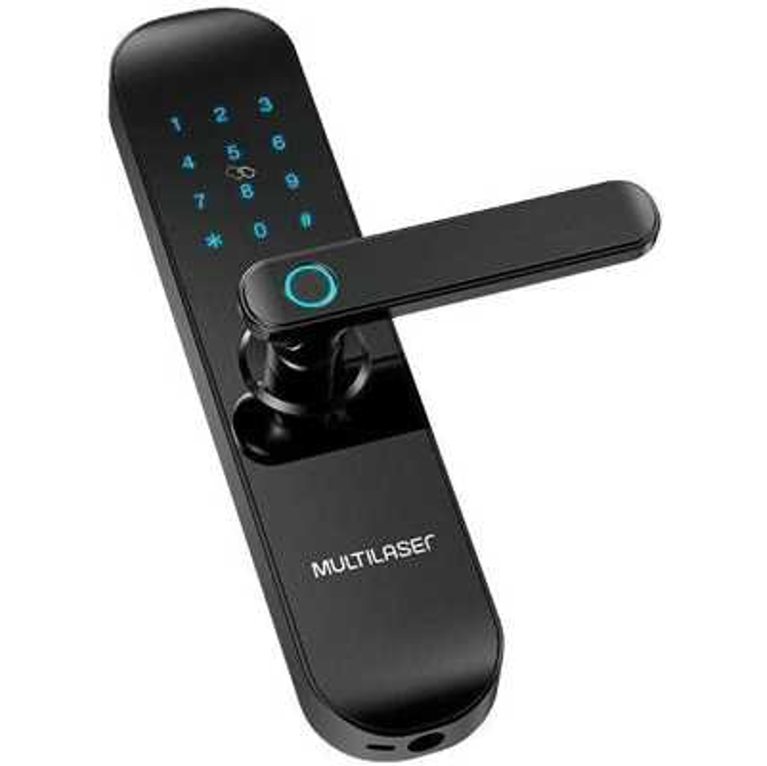 Fechadura Biométrica e Senha Inteligente Wi-Fi - Multilaser Liv - SE233