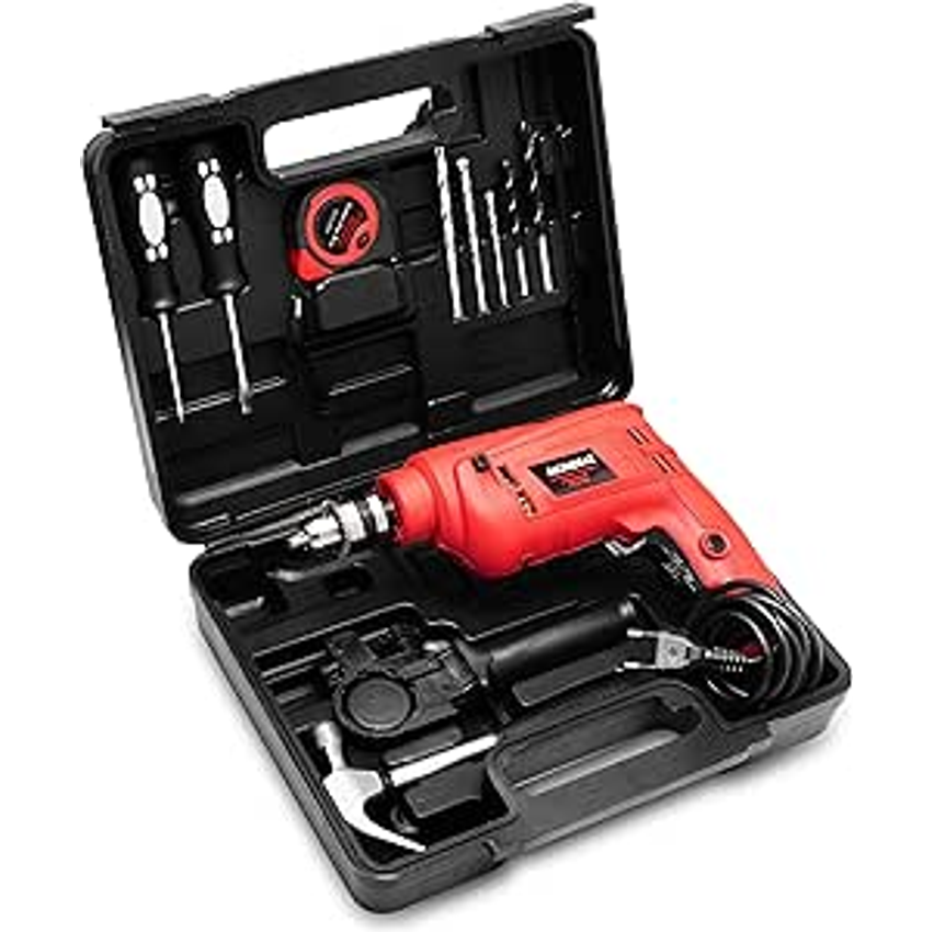 Furadeira de Impacto com Maleta, Mondial, Vermelho, 650W, 110V - NFFI-07M