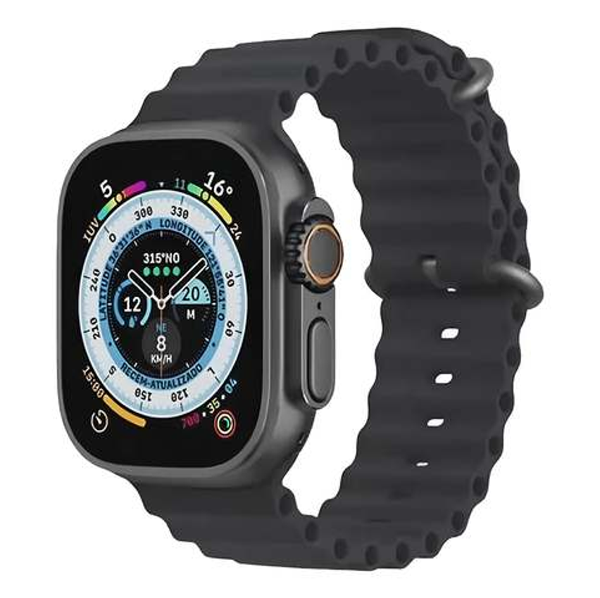 Relógio Smartwatch W69 Ultra Series 9 Android Ios Amoled Nfc