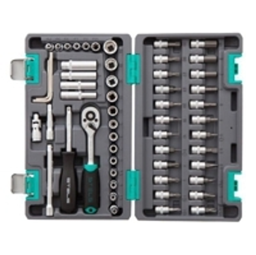 Kit Ferramentas Stels 57 Peças - 14101 com Catraca