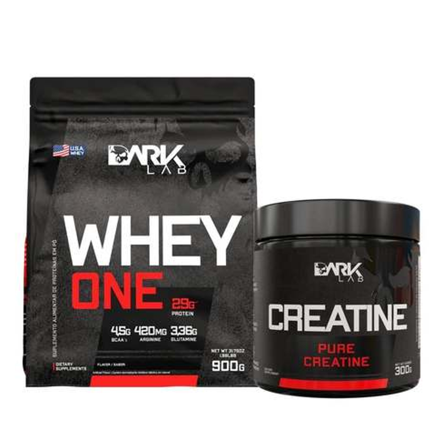 Whey One Chocolate 900g - Creatina 300g Dark Lab