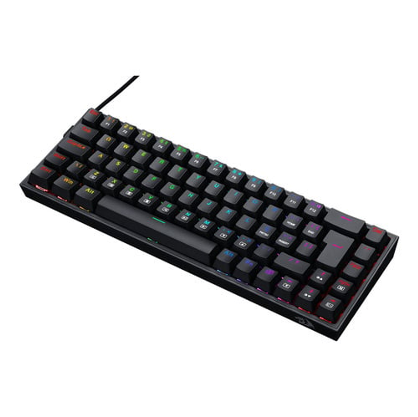 Teclado Gamer K631 Castor Rgb Switch Brown Abnt2 Cor de teclado Preto Idioma Português Brasil Redragon