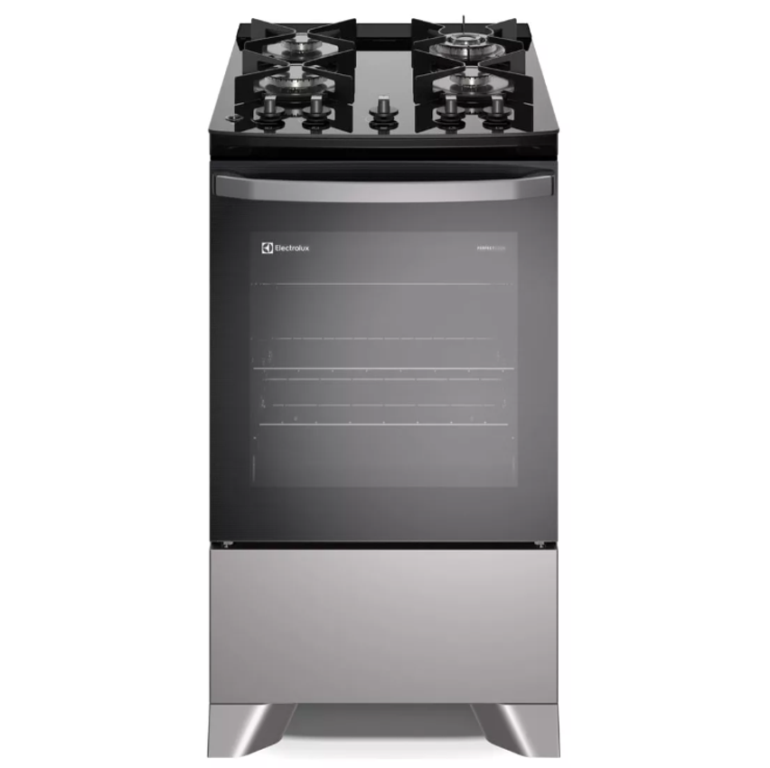 Fogão Electrolux 4 Bocas Com Perfectcook Prata (fe4gs)