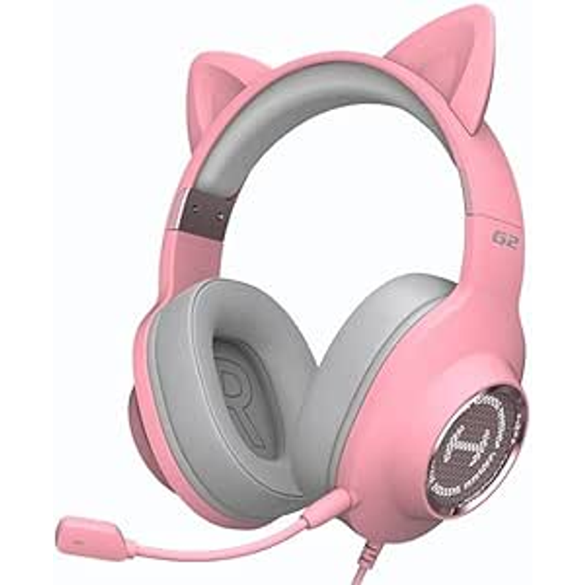 Fone de Ouvido Headset Gamer 7.1 Over-Ear EDIFIER G2 II Pink Cat
