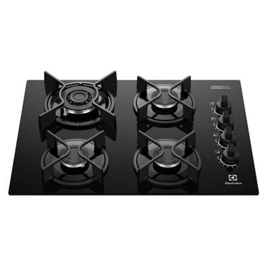 Cooktop 4 Bocas a Gás Electrolux Preto Experience KE4GC