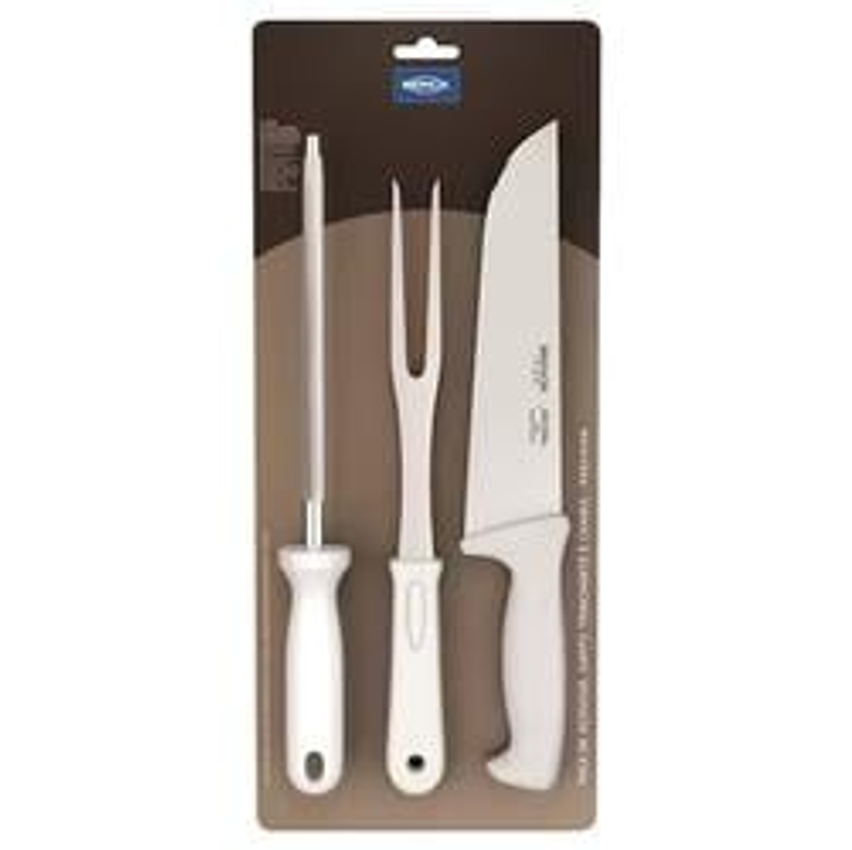 Conjunto Para Churrasco Brinox Precision – 3 Peças - Cj P/churrasco 3pcs Precision