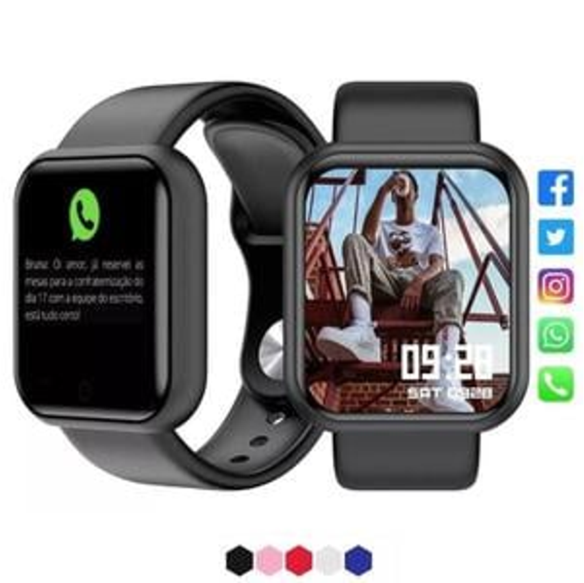 Relógio Smart Watch Digital D20 Original Masculino E Feminino - 01Smart