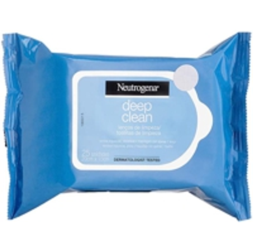 Lenços Demaquilantes Deep Clean, Neutrogena, 25 Unidades