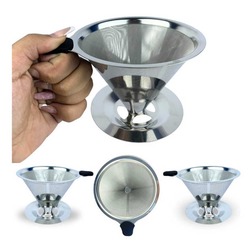 Coador Filtro De Café 103 Peneira Aço Inox Sem Uso De Papel