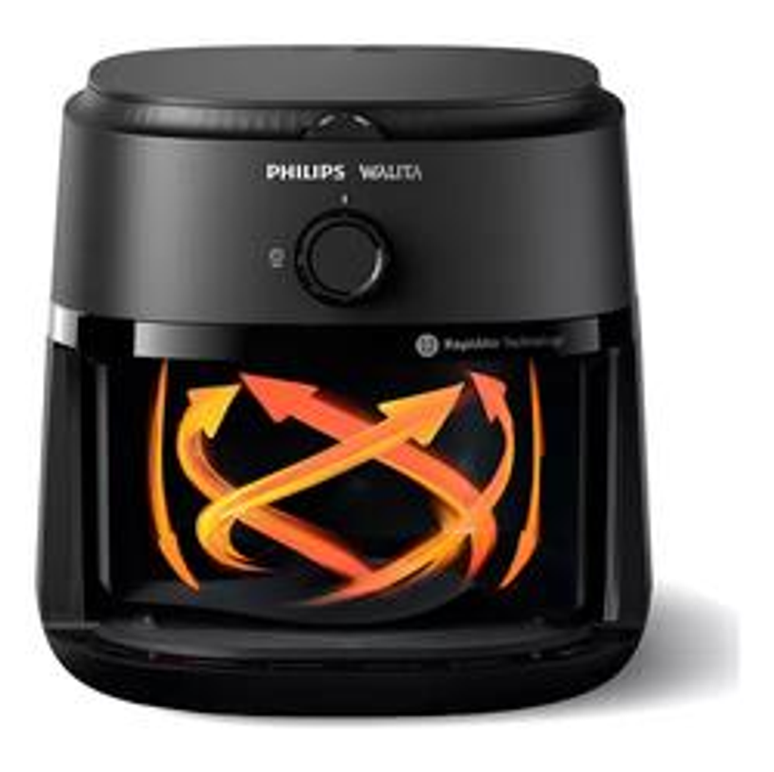 Fritadeira Elétrica Airfryer Philips Walita Série 1000 XL NA130 Sem Óleo 6,2 Litros 1700W preto 110V