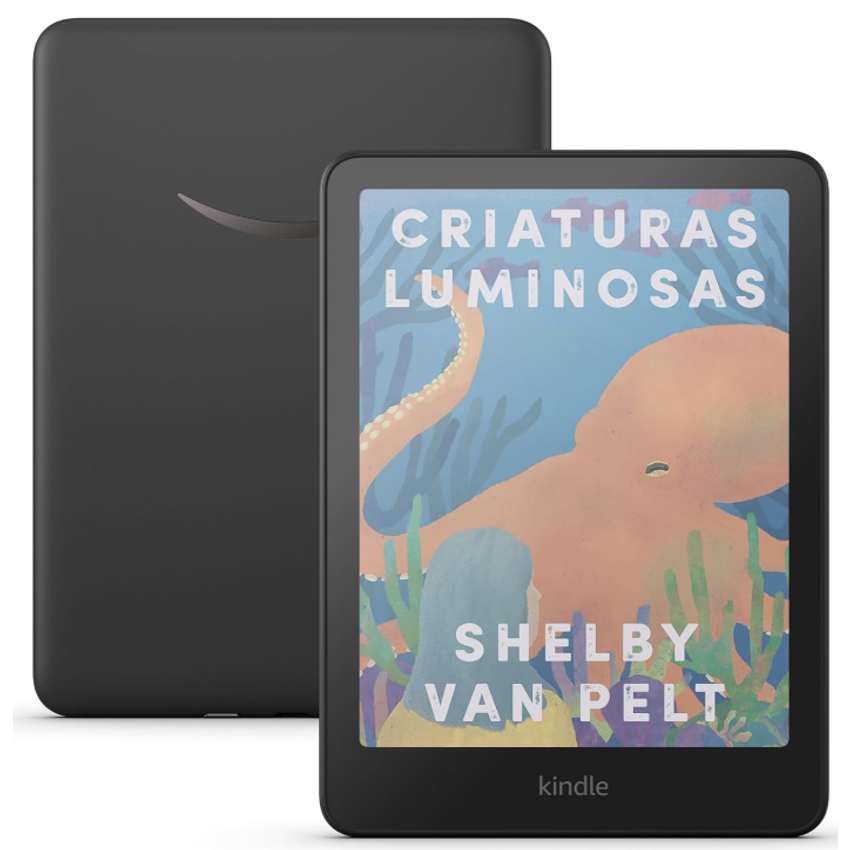 Apresentamos o Kindle Colorsoft (16 GB) - Com tela colorida e temperatura de luz ajustável - Cor Preta
