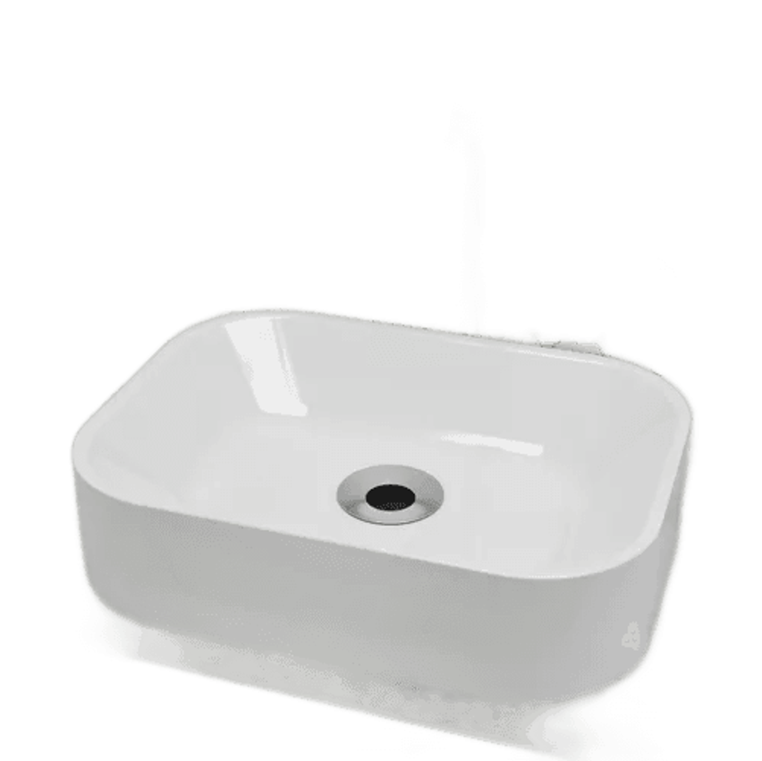 Cuba Pia De Apoio Retangular 36x27cm Para Banheiro Lavabo Lótus Beltempo