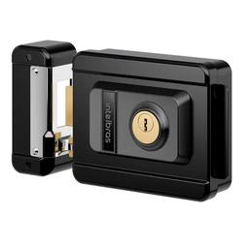 Fechadura Elétrica De Sobrepor Fx 1500 Cinza Intelbras