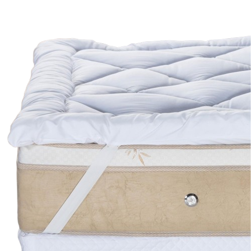 Pillow Top Protetor Colchão Cama Casal 400 Fios Toque Macio