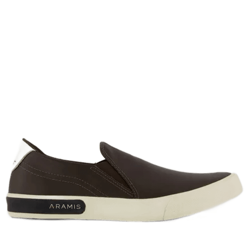 Tênis Aramis Stripe Slip On Marrom