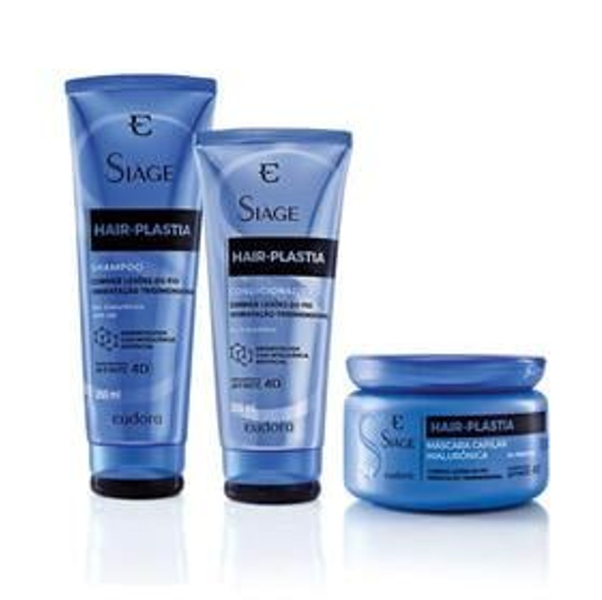 Eudora Kit Siàge Hair Plastia Shampoo + Máscara + Condicionador