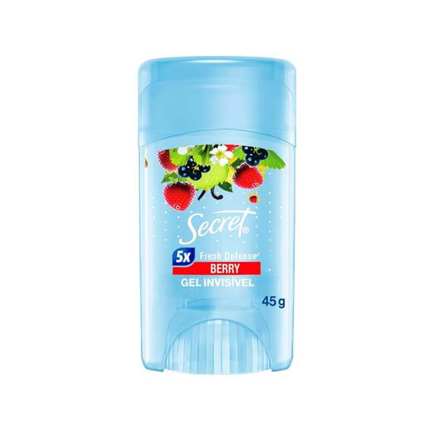Desodorante Em Gel Antitranspirante Secret Berry Feminino 72 Horas 45g