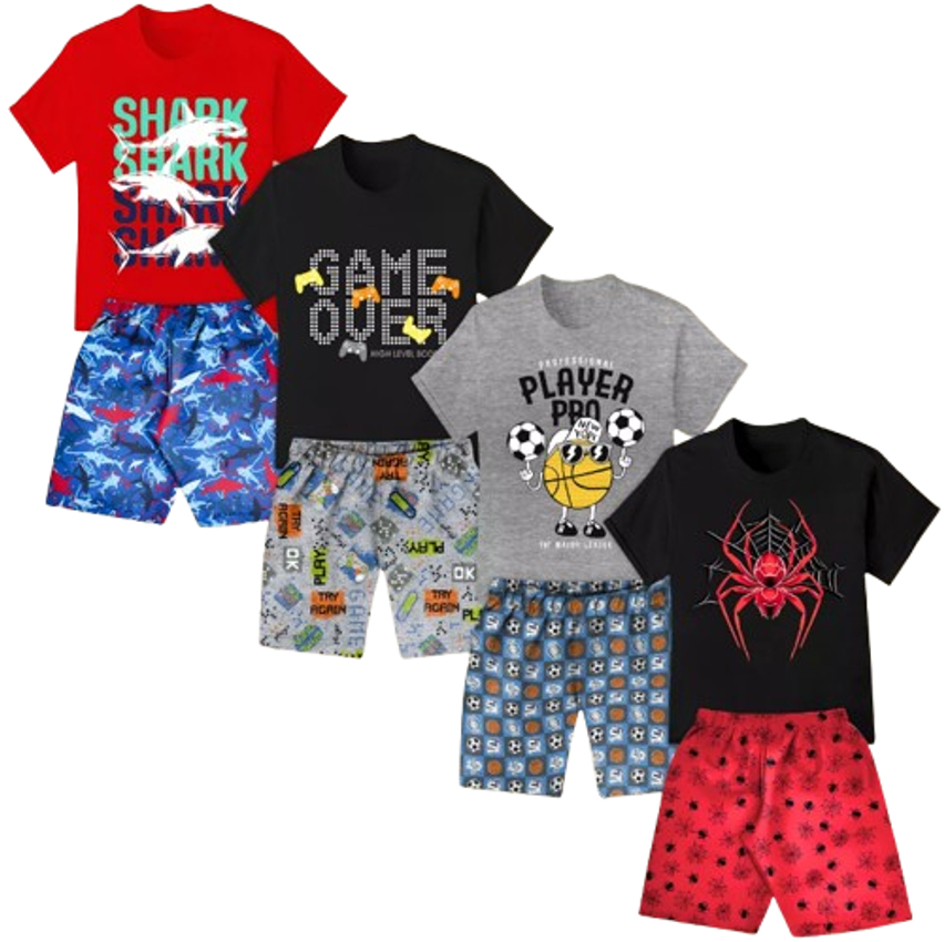 Kit 8 Peças De Roupa Infantil Masculino Bebe Menino Atacado