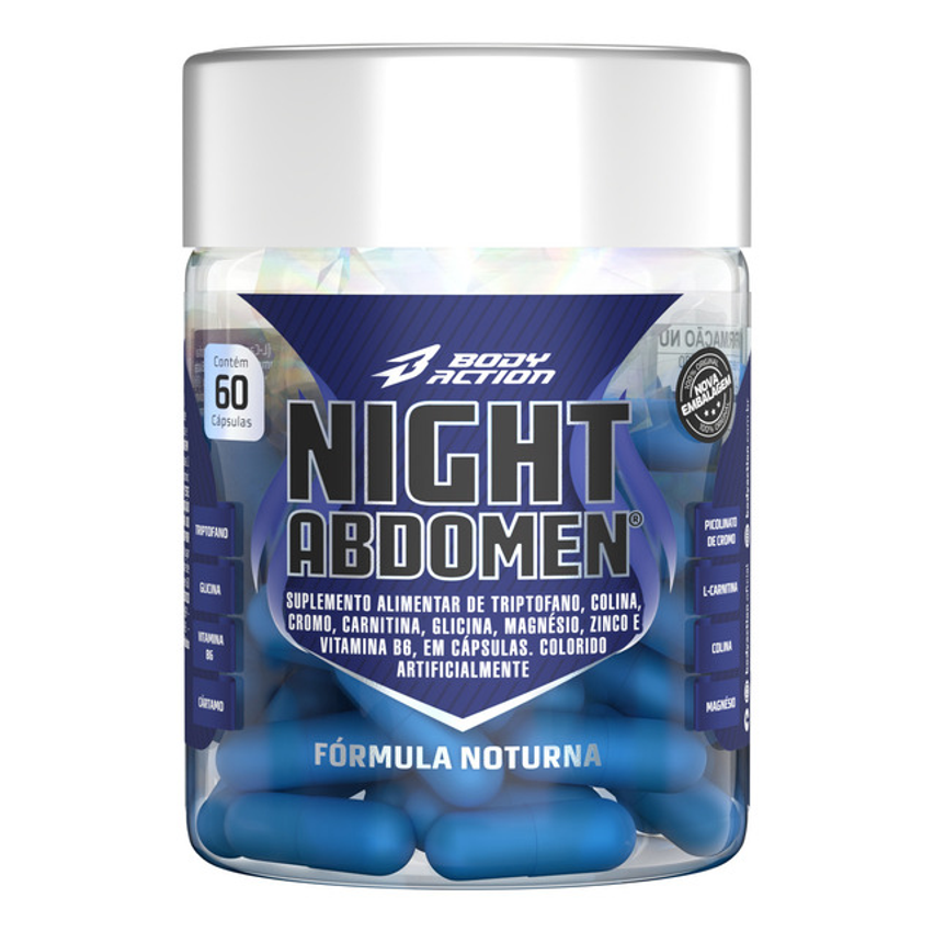 Night Abdomen - Bodyaction Sports Nutrition, 60 Capsulas Sin Sabor