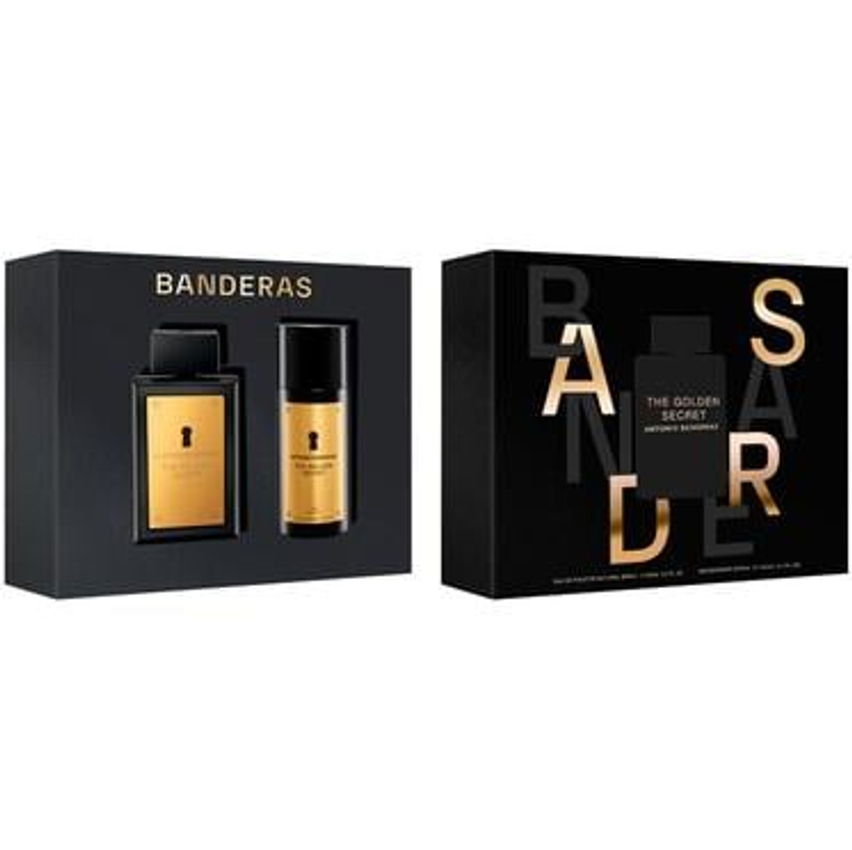 Kit Perfume Masculino Antonio Banderas The Golden Secret Eau de Toilette com Desodorante