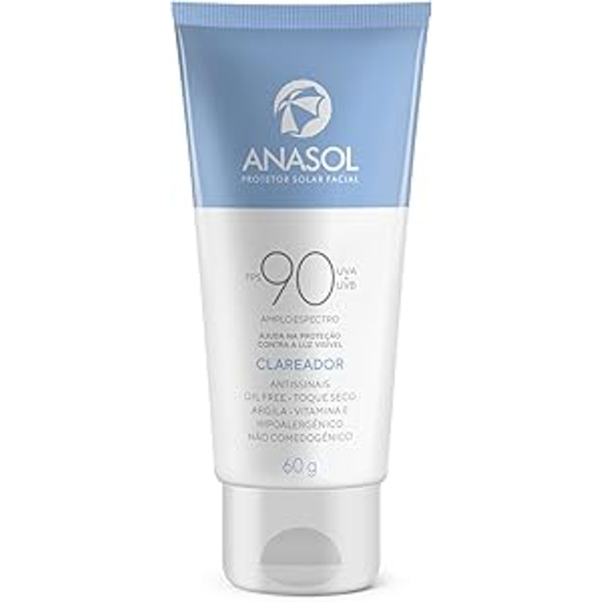 Anasol Protetor Solar Facial Clareador FPS 90 60g