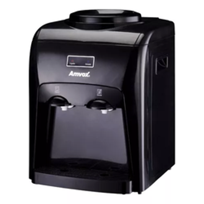 Bebedouro Refrigerado Eletrônico Bivolt Agua Gelada Black Cor Preto 110v/220v