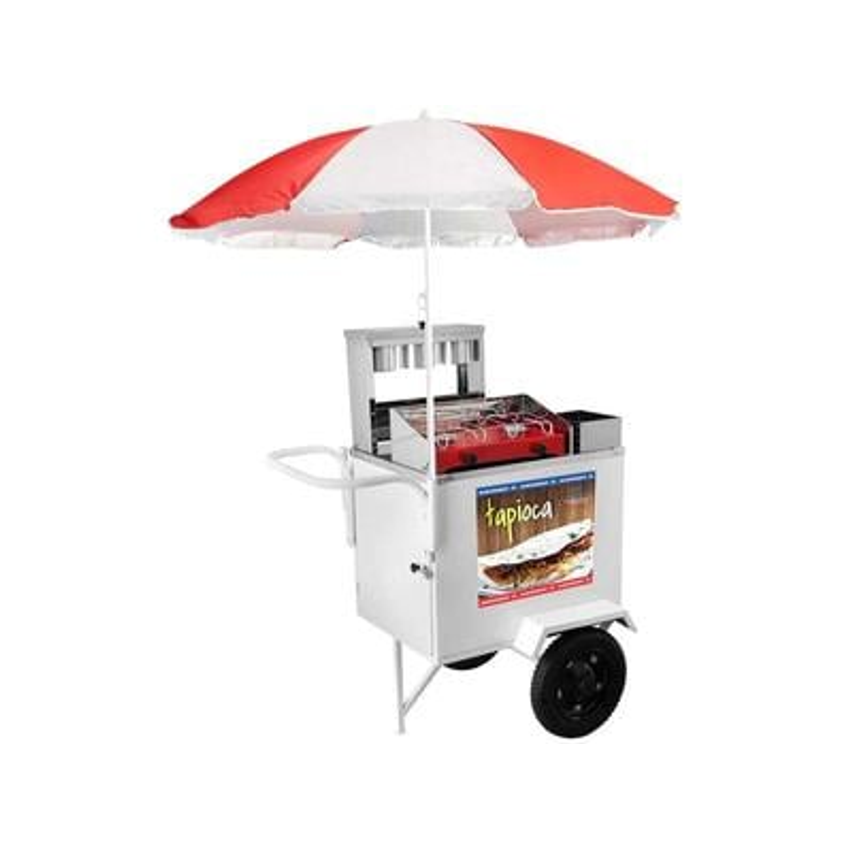 Carrinho De Lanches Armon - Street Food Luxo Com Guarda-sol