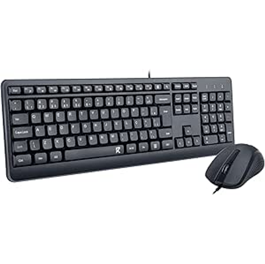 Combo Mouse E Teclado Redragon R Office Bs-7092 Preto 1200 Dpi