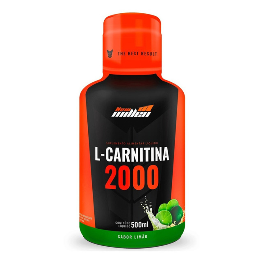 Suplemento Em Líquido New Millen L-carnitina Sabor Limão De 500ml