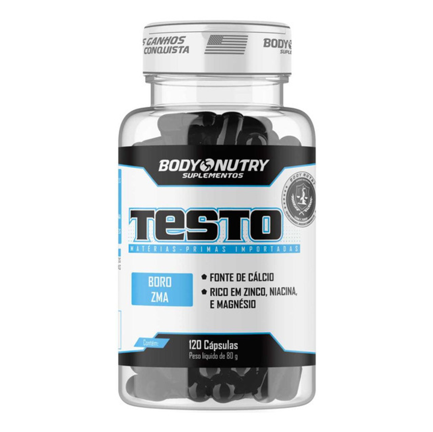 Suplemento Em Cápsulas Body Nutry Testo, Pote 120 Pré - Horm Sabor Sem Sabor