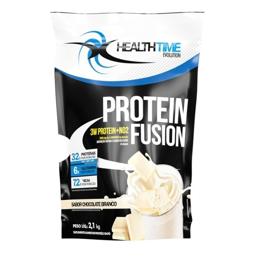3w Fusion Whey Protein Chocolate Branco- Refil 2,1 Kg