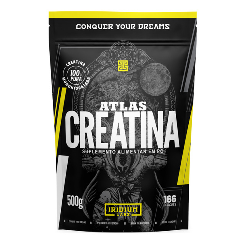 Creatina Atlas Monohidratada 500g - 100% Pura - Iridium Labs Sem Sabor